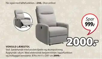 JYSK Vonsild lænestol tilbud