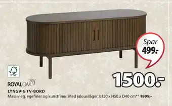 JYSK Lyngvig tv-bord tilbud