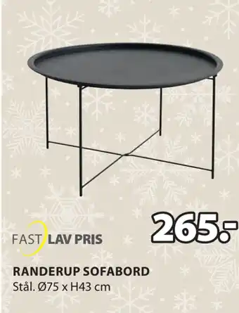 JYSK Randerup sofabord tilbud