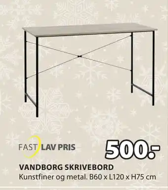 JYSK Vandborg skrivebord tilbud
