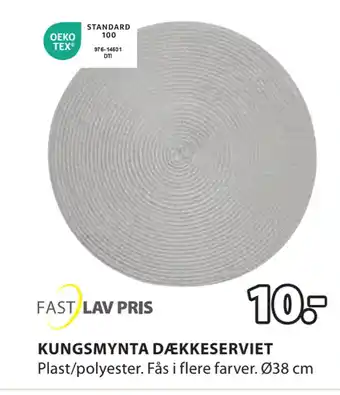 JYSK Kungsmynta dækkeserviet tilbud
