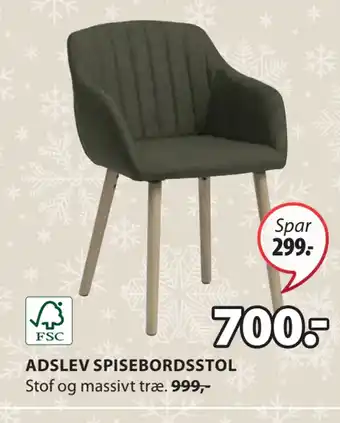 JYSK Adslev spisebordsstol tilbud