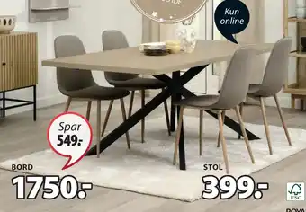 JYSK Nortoft bord tilbud
