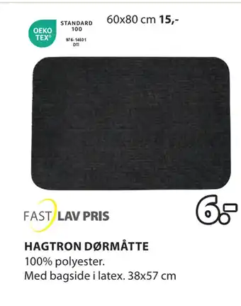 JYSK Hagtron dørmåtte tilbud