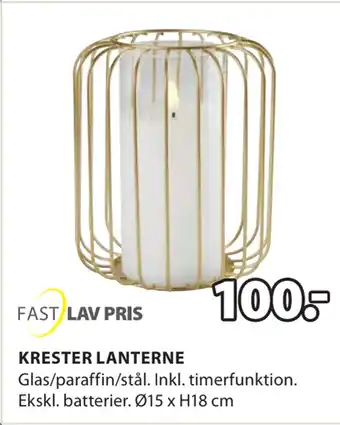 JYSK Krester lanterne tilbud