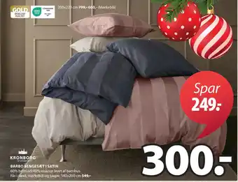 JYSK Barbo sengesæt i satin tilbud