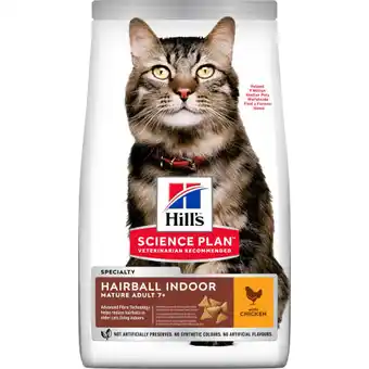 Land & Fritid Hill's science plan mature adult hairball & indoor tørfoder til katte med kylling 1,5 kg tilbud