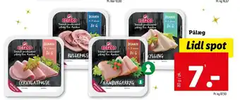 Lidl Pålæg tilbud