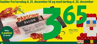 Coop 365 Bacon i skiver tilbud