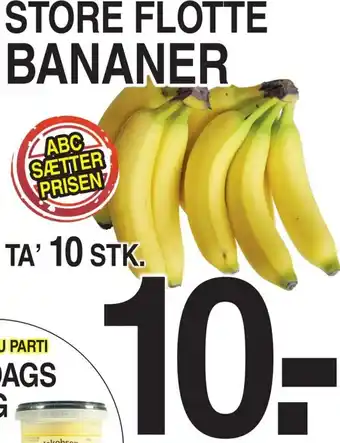 ABC Lavpris Bananer 10 Stk. tilbud