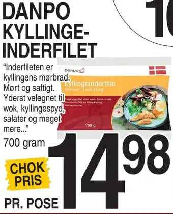 ABC Lavpris Danpo Kyllinge Inderfilet 700 Gram tilbud