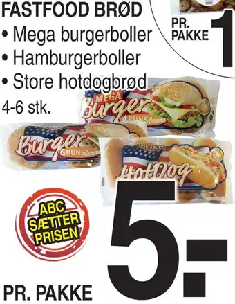 Fastfood Brød 4-6 Stk
