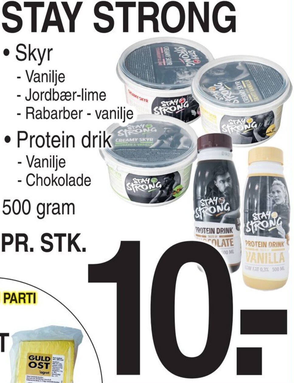 Stay Strong Skyr 500 Gram tilbud hos ABC Lavpris
