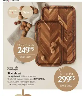Kop & Kande Skærebræt tilbud