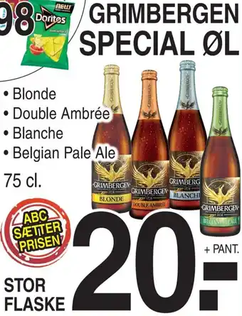 ABC Lavpris Grimbergen Special Øl 75 cl. tilbud