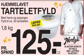 ABC Lavpris HJEMMELAVET TARTELETFYLD tilbud