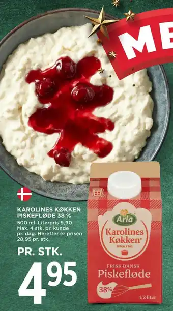 MENY KAROLINES KØKKEN PISKEFLØDE 38 % tilbud