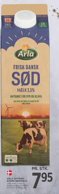 MENY ARLA 24 FRISK DANSK SØDMÆLK tilbud