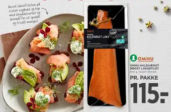 MENY OMHU HALEHÆNGT RØGET LAKSEFILET tilbud