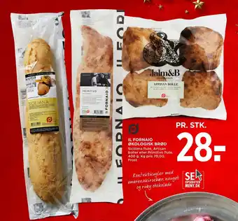 MENY IL FORNAIO ØKOLOGISK BRØD tilbud