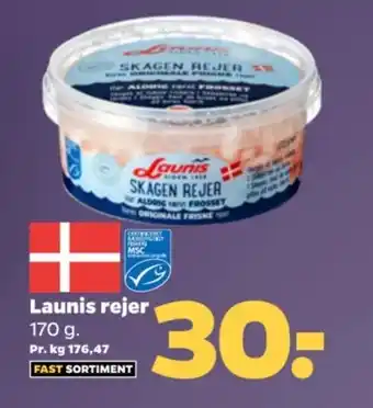 Netto Launis rejer 170 g. tilbud
