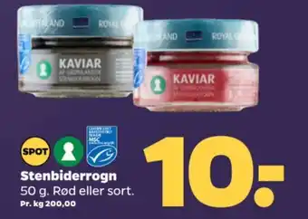 Netto Stenbiderrogn 50 g. Rød eller sort. tilbud