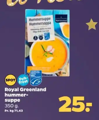 Netto Royal Greenland hummer- suppe tilbud