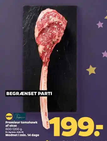 Netto Premieur tomahawk af okse tilbud