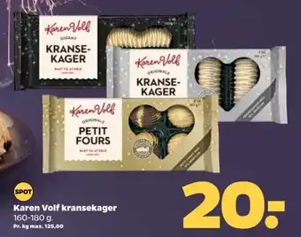 Netto Karen Volf kransekager 160-180 g. tilbud