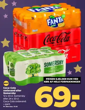 Netto Coca-Cola sodavand eller Somersby tilbud