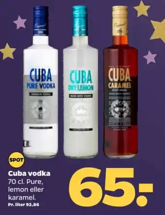 Netto Cuba vodka 70 cl tilbud