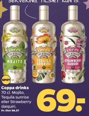 Netto Coppa drinks 70 cl. tilbud