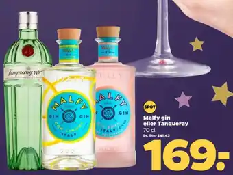 Netto Malfy gin eller Tanqueray tilbud