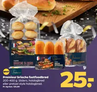 Netto Premieur brioche fastfoodbrød tilbud