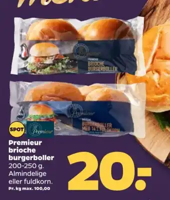 Netto Premieur brioche burgerboller tilbud