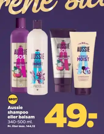 Netto Aussie shampoo eller balsam tilbud