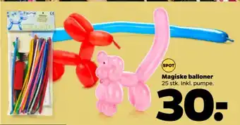 Netto Magiske balloner 25 stk. Inkl. pumpe. tilbud