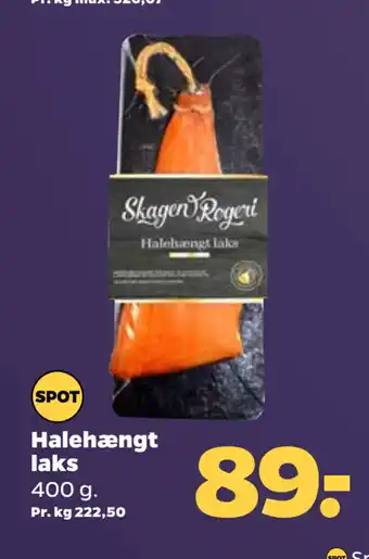 Netto Halehængt laks tilbud
