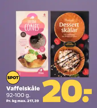 Vaffelskåle