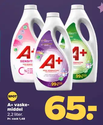 Netto A+ vaskemiddel tilbud