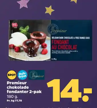 Netto Premieur chokolade fondanter 2-pak tilbud