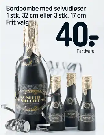 REMA 1000 Bordbombe med selvudløser 1 stk. 32 cm eller 3 stk. 17 cm frit valg tilbud