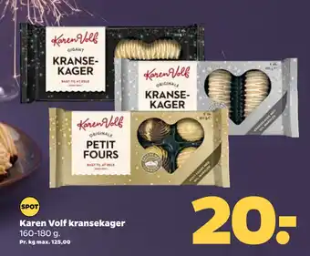 Netto Karen volf kransekager tilbud
