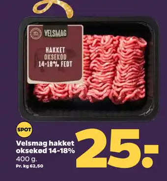 Netto Velsmag hakket oksekød 14-18% tilbud