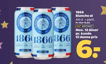 Netto 1866 blanche øl tilbud