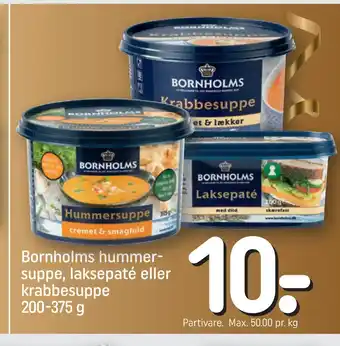 REMA 1000 Bornholms hummer suppe, laksepaté eller krabbesuppe tilbud
