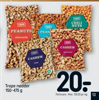 REMA 1000 Trope nødder tilbud