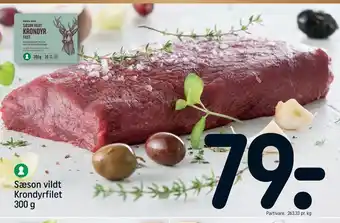 REMA 1000 Sæson vildt krondyrfilet tilbud