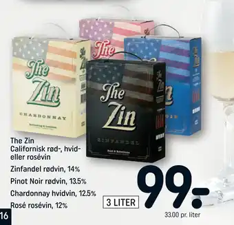 REMA 1000 The zin californisk rød-, hvid eller rosévin tilbud