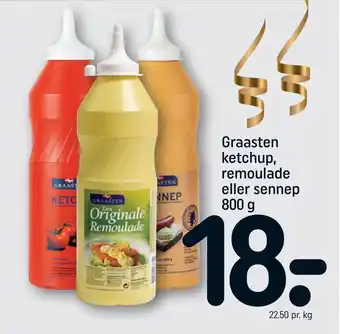 REMA 1000 Graasten ketchup, remoulade eller sennep tilbud